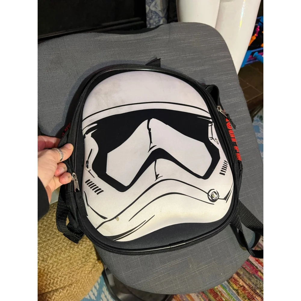 Boys Unbranded Stormtrooper Backpack One Size Black White